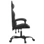 Silla gaming giratoria cuero sintético negro y gris en Sillas gaming | Comprar online en Foru.es