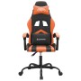 Silla gaming giratoria cuero sintético negro y naranja en Sillas gaming | Comprar online en Foru.es
