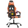 Silla gaming giratoria cuero sintético negro y naranja en Sillas gaming | Comprar online en Foru.es