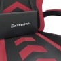 Silla gaming giratoria cuero sintético negro y rojo vino tinto en Sillas gaming | Comprar online en Foru.es