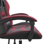 Silla gaming giratoria cuero sintético negro y rojo vino tinto en Sillas gaming | Comprar online en Foru.es