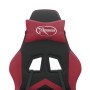 Silla gaming giratoria cuero sintético negro y rojo vino tinto en Sillas gaming | Comprar online en Foru.es