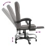 Silla de oficina reclinable de tela gris taupé en Sillas de oficina | Comprar online en Foru.es
