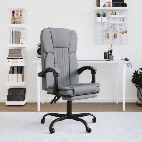 Silla de oficina reclinable de tela gris claro en Sillas de oficina | Comprar online en Foru.es