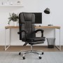 Silla de oficina reclinable cuero sintético negro en Sillas de oficina | Comprar online en Foru.es