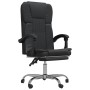 Silla de oficina reclinable cuero sintético negro en Sillas de oficina | Comprar online en Foru.es