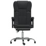 Silla de oficina reclinable cuero sintético negro en Sillas de oficina | Comprar online en Foru.es