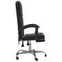 Silla de oficina reclinable cuero sintético negro en Sillas de oficina | Comprar online en Foru.es