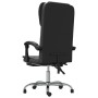 Silla de oficina reclinable cuero sintético negro en Sillas de oficina | Comprar online en Foru.es