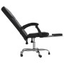 Silla de oficina reclinable cuero sintético negro en Sillas de oficina | Comprar online en Foru.es