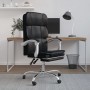 Silla de oficina reclinable cuero sintético negro en Sillas de oficina | Comprar online en Foru.es