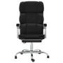 Silla de oficina reclinable cuero sintético negro en Sillas de oficina | Comprar online en Foru.es