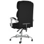 Silla de oficina reclinable cuero sintético negro en Sillas de oficina | Comprar online en Foru.es