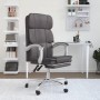 Silla de oficina reclinable cuero sintético gris en Sillas de oficina | Comprar online en Foru.es