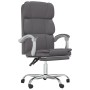 Silla de oficina reclinable cuero sintético gris en Sillas de oficina | Comprar online en Foru.es
