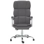 Silla de oficina reclinable cuero sintético gris en Sillas de oficina | Comprar online en Foru.es