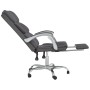 Silla de oficina reclinable cuero sintético gris en Sillas de oficina | Comprar online en Foru.es