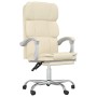 Silla de oficina reclinable cuero sintético crema en Sillas de oficina | Comprar online en Foru.es