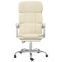 Silla de oficina reclinable cuero sintético crema en Sillas de oficina | Comprar online en Foru.es