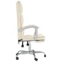 Silla de oficina reclinable cuero sintético crema en Sillas de oficina | Comprar online en Foru.es