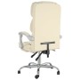 Silla de oficina reclinable cuero sintético crema en Sillas de oficina | Comprar online en Foru.es