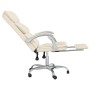Silla de oficina reclinable cuero sintético crema en Sillas de oficina | Comprar online en Foru.es