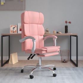 Silla de oficina reclinable cuero sintético rosa en Sillas de oficina | Comprar online en Foru.es