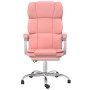 Silla de oficina reclinable cuero sintético rosa en Sillas de oficina | Comprar online en Foru.es