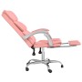 Silla de oficina reclinable cuero sintético rosa en Sillas de oficina | Comprar online en Foru.es