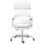Silla de oficina reclinable cuero sintético blanco en Sillas de oficina | Comprar online en Foru.es