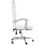 Silla de oficina reclinable cuero sintético blanco en Sillas de oficina | Comprar online en Foru.es