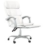 Silla de oficina reclinable cuero sintético blanco en Sillas de oficina | Comprar online en Foru.es
