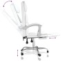 Silla de oficina reclinable cuero sintético blanco en Sillas de oficina | Comprar online en Foru.es
