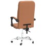 Silla de oficina reclinable cuero sintético marrón en Sillas de oficina | Comprar online en Foru.es