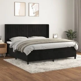 Boxspringbett mit schwarzer Samtmatratze 200x200 cm von vidaXL, Betten und Lattenroste - Ref: Foro24-3132821, Preis: 642,21 €...