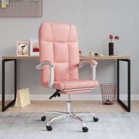 Silla de oficina reclinable cuero sintético rosa en Sillas de oficina | Comprar online en Foru.es