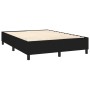 Cama box spring colchón y luces LED tela negro 140x190 cm de vidaXL, Camas y somieres - Ref: Foro24-3134951, Precio: 506,55 €...