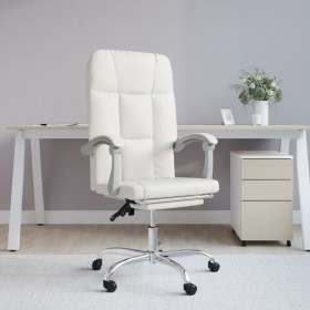 Silla de oficina reclinable cuero sintético blanco en Sillas de oficina | Comprar online en Foru.es