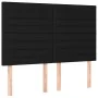 Box spring bed mattress and LED lights black fabric 140x190 cm by vidaXL, Beds and slatted bases - Ref: Foro24-3134951, Price...