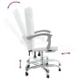 Silla de oficina reclinable cuero sintético blanco en Sillas de oficina | Comprar online en Foru.es