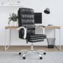 Silla de oficina reclinable cuero sintético negro en Sillas de oficina | Comprar online en Foru.es