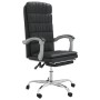 Silla de oficina reclinable cuero sintético negro en Sillas de oficina | Comprar online en Foru.es