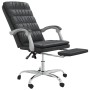 Silla de oficina reclinable cuero sintético negro en Sillas de oficina | Comprar online en Foru.es