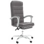 Silla de oficina reclinable cuero sintético gris en Sillas de oficina | Comprar online en Foru.es