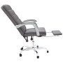Silla de oficina reclinable cuero sintético gris en Sillas de oficina | Comprar online en Foru.es