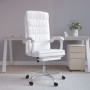 Silla de oficina reclinable cuero sintético blanco en Sillas de oficina | Comprar online en Foru.es