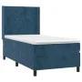 Box spring bed with dark blue velvet mattress 80x200 cm by vidaXL, Beds and slatted bases - Ref: Foro24-3132529, Price: 338,6...