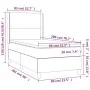 Box spring bed with dark blue velvet mattress 80x200 cm by vidaXL, Beds and slatted bases - Ref: Foro24-3132529, Price: 338,6...