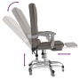 Silla de oficina reclinable con masaje tela gris taupé en Sillas de oficina | Comprar online en Foru.es