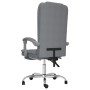 Silla de oficina reclinable con masaje de tela gris claro en Sillas de oficina | Comprar online en Foru.es